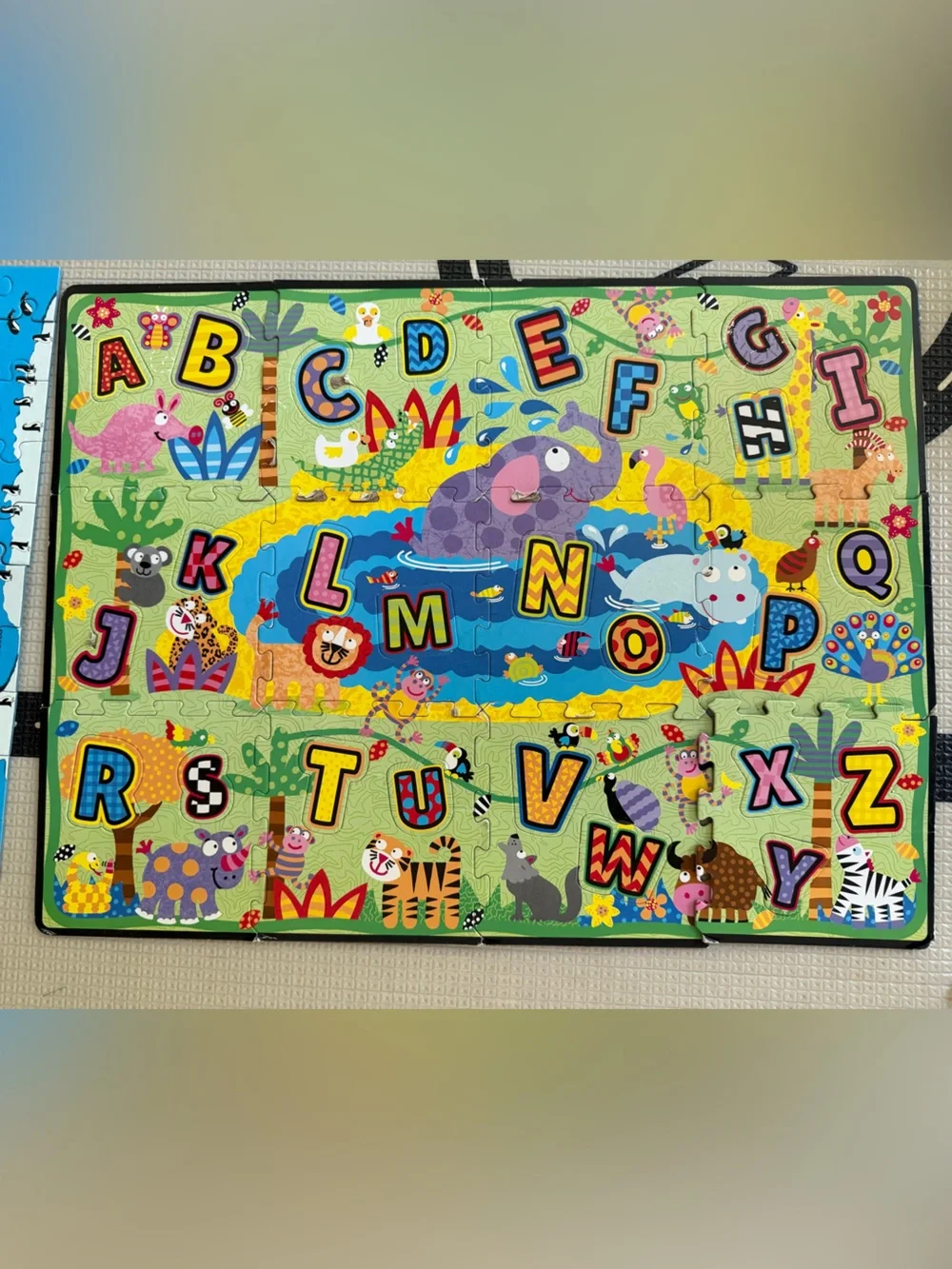 ALEX Toys ABC Jungle Floor Puzzle - letters come out of pieces too